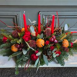 Christmas table centrepiece long