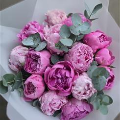 Mixed pink peonies